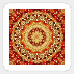 Flower Of Life Mandala (Fire) Sticker